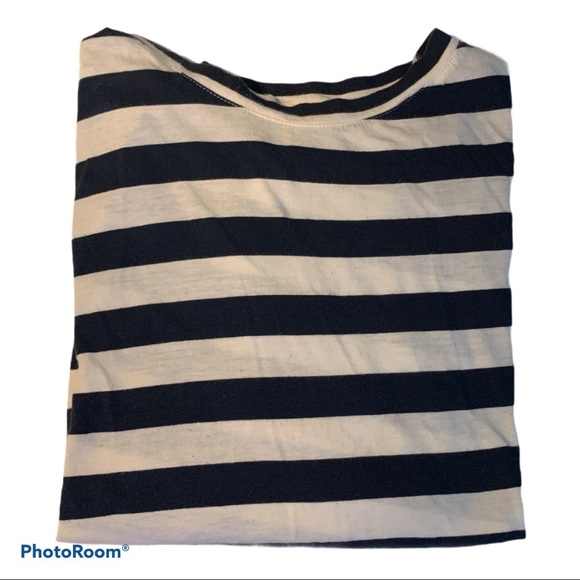 Zara Tops - 3 for $30 Zara Blue White Striped T-Shirt Medium